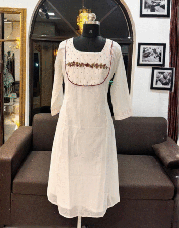 Chanderi Silk Kurthi COD1