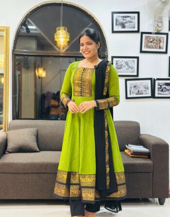 Kanchi Cotton Anarkali Suit – Full Set KCT101