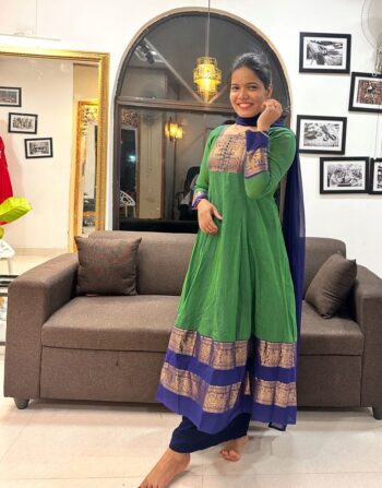 Kanchi Cotton Anarkali Suit – Full Set KCT104